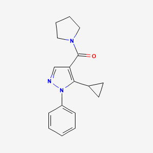 (5-Cyclopropyl-1-phenylpyrazol-4-yl)-pyrrolidin-1-ylmethanone