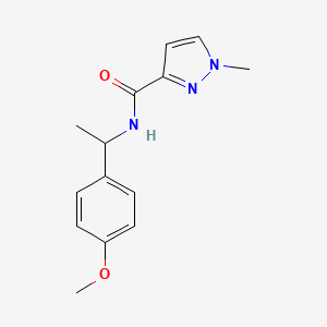 N-[1-(4-methoxyphenyl)ethyl]-1-methylpyrazole-3-carboxamide