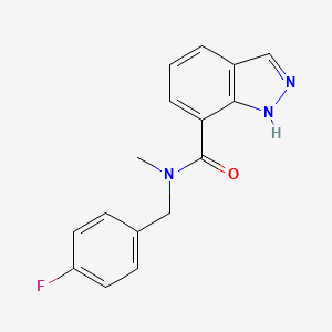 N-[(4-fluorophenyl)methyl]-N-methyl-1H-indazole-7-carboxamide