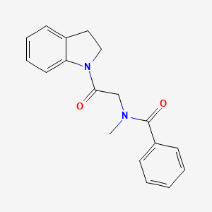 N-[2-(2,3-dihydroindol-1-yl)-2-oxoethyl]-N-methylbenzamide