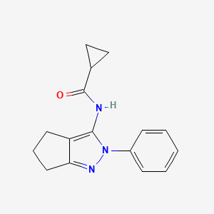 N-(2-phenyl-5,6-dihydro-4H-cyclopenta[c]pyrazol-3-yl)cyclopropanecarboxamide