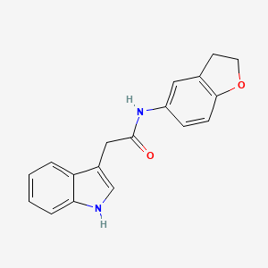 N-(2,3-dihydro-1-benzofuran-5-yl)-2-(1H-indol-3-yl)acetamide