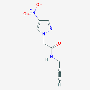 2-(4-nitropyrazol-1-yl)-N-prop-2-ynylacetamide