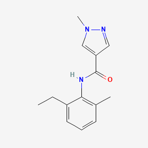 N-(2-ethyl-6-methylphenyl)-1-methylpyrazole-4-carboxamide