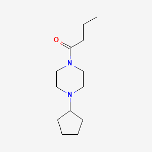 1-(4-Cyclopentylpiperazin-1-yl)butan-1-one