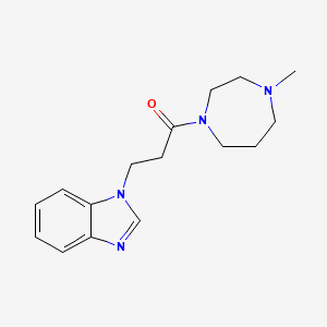 3-(Benzimidazol-1-yl)-1-(4-methyl-1,4-diazepan-1-yl)propan-1-one