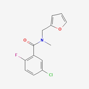 5-chloro-2-fluoro-N-(furan-2-ylmethyl)-N-methylbenzamide