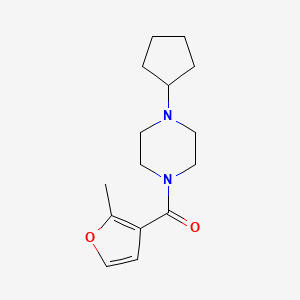 (4-Cyclopentylpiperazin-1-yl)-(2-methylfuran-3-yl)methanone