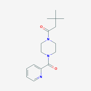 3,3-Dimethyl-1-[4-(pyridine-2-carbonyl)piperazin-1-yl]butan-1-one