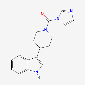 molecular formula C17H18N4O B7502840 imidazol-1-yl-[4-(1H-indol-3-yl)piperidin-1-yl]methanone 