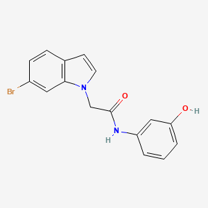 2-(6-bromo-1H-indol-1-yl)-N-(3-hydroxyphenyl)acetamide