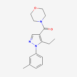 [5-Ethyl-1-(3-methylphenyl)pyrazol-4-yl]-morpholin-4-ylmethanone