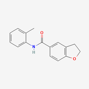 N-(2-methylphenyl)-2,3-dihydro-1-benzofuran-5-carboxamide