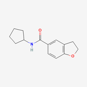 N-cyclopentyl-2,3-dihydro-1-benzofuran-5-carboxamide