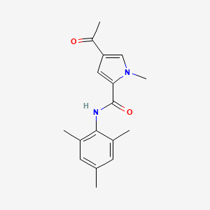 4-acetyl-1-methyl-N-(2,4,6-trimethylphenyl)pyrrole-2-carboxamide