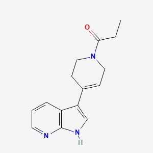 1-[4-(1H-pyrrolo[2,3-b]pyridin-3-yl)-3,6-dihydro-2H-pyridin-1-yl]propan-1-one