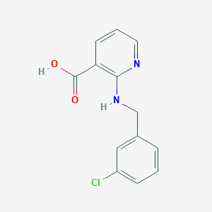 2-[(3-Chlorophenyl)methylamino]pyridine-3-carboxylic acid