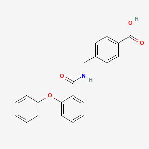 4-[[(2-Phenoxybenzoyl)amino]methyl]benzoic acid