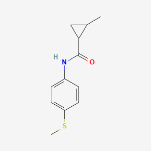 2-methyl-N-(4-methylsulfanylphenyl)cyclopropane-1-carboxamide