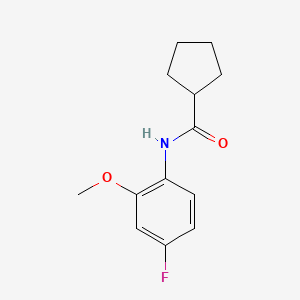 N-(4-fluoro-2-methoxyphenyl)cyclopentanecarboxamide