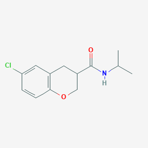 6-chloro-N-propan-2-yl-3,4-dihydro-2H-chromene-3-carboxamide