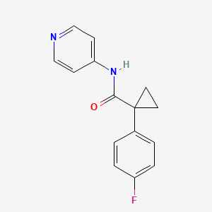 1-(4-fluorophenyl)-N-pyridin-4-ylcyclopropane-1-carboxamide