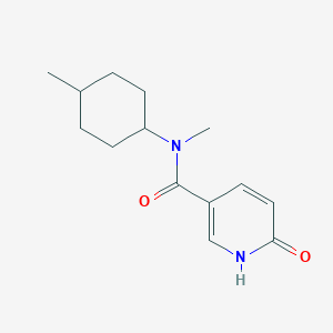 N-methyl-N-(4-methylcyclohexyl)-6-oxo-1H-pyridine-3-carboxamide