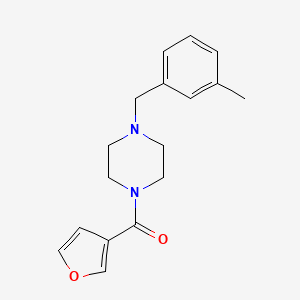 Furan-3-yl-[4-[(3-methylphenyl)methyl]piperazin-1-yl]methanone