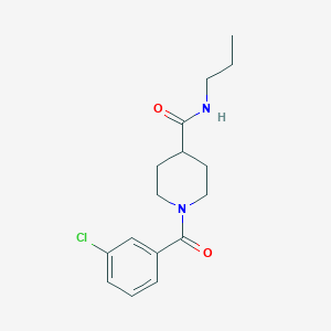 1-(3-Chlorobenzoyl)-N-propylpiperidine-4-carboxamide