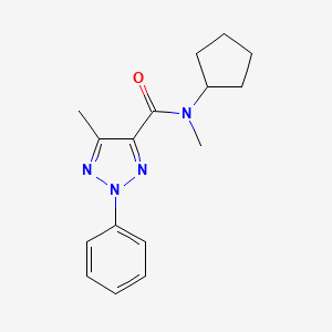 N-cyclopentyl-N,5-dimethyl-2-phenyltriazole-4-carboxamide