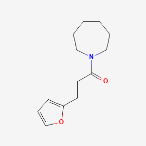 molecular formula C13H19NO2 B7503975 1-(Azepan-1-yl)-3-(furan-2-yl)propan-1-one 