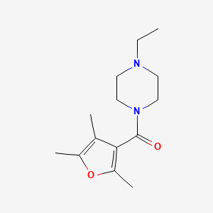 molecular formula C14H22N2O2 B7504044 (4-Ethylpiperazin-1-yl)-(2,4,5-trimethylfuran-3-yl)methanone 