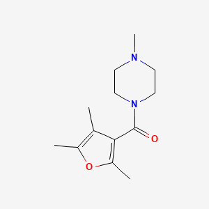 molecular formula C13H20N2O2 B7504054 (4-Methylpiperazin-1-yl)-(2,4,5-trimethylfuran-3-yl)methanone 