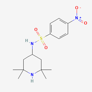 molecular formula C15H23N3O4S B7504083 4-nitro-N-(2,2,6,6-tetramethylpiperidin-4-yl)benzenesulfonamide 