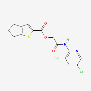 [2-[(3,5-dichloropyridin-2-yl)amino]-2-oxoethyl] 5,6-dihydro-4H-cyclopenta[b]thiophene-2-carboxylate