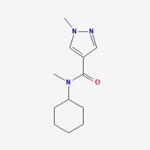 N-cyclohexyl-N,1-dimethylpyrazole-4-carboxamide