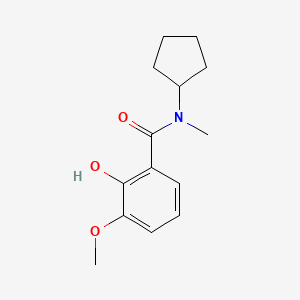 N-cyclopentyl-2-hydroxy-3-methoxy-N-methylbenzamide