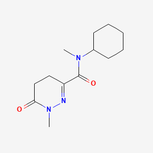 N-cyclohexyl-N,1-dimethyl-6-oxo-4,5-dihydropyridazine-3-carboxamide