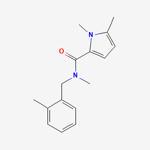 N,1,5-trimethyl-N-[(2-methylphenyl)methyl]pyrrole-2-carboxamide