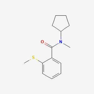 N-cyclopentyl-N-methyl-2-methylsulfanylbenzamide