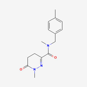 N,1-dimethyl-N-[(4-methylphenyl)methyl]-6-oxo-4,5-dihydropyridazine-3-carboxamide