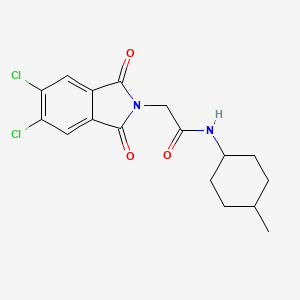 2-(5,6-dichloro-1,3-dioxoisoindol-2-yl)-N-(4-methylcyclohexyl)acetamide