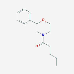 molecular formula C15H21NO2 B7504457 1-(2-Phenylmorpholin-4-yl)pentan-1-one 