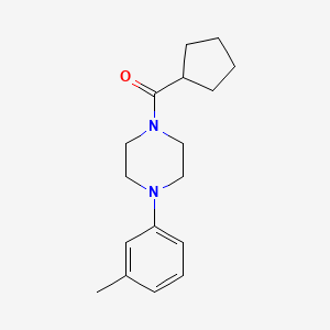 Cyclopentyl-[4-(3-methylphenyl)piperazin-1-yl]methanone