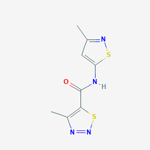 4-methyl-N-(3-methyl-1,2-thiazol-5-yl)thiadiazole-5-carboxamide