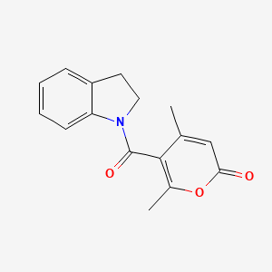 5-(2,3-Dihydroindole-1-carbonyl)-4,6-dimethylpyran-2-one