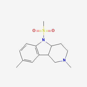 2,8-dimethyl-5-methylsulfonyl-3,4,4a,9b-tetrahydro-1H-pyrido[4,3-b]indole