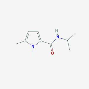 molecular formula C10H16N2O B7504600 1,5-dimethyl-N-propan-2-ylpyrrole-2-carboxamide 