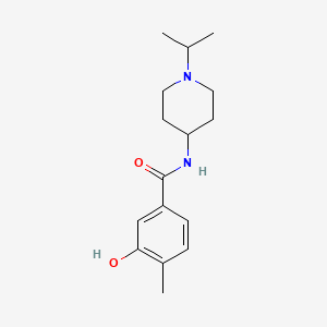 3-hydroxy-4-methyl-N-(1-propan-2-ylpiperidin-4-yl)benzamide