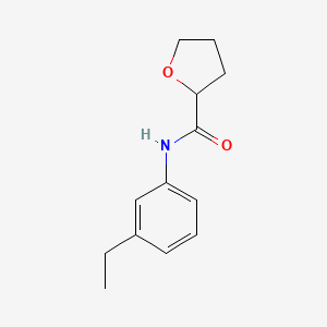 N-(3-ethylphenyl)tetrahydrofuran-2-carboxamide